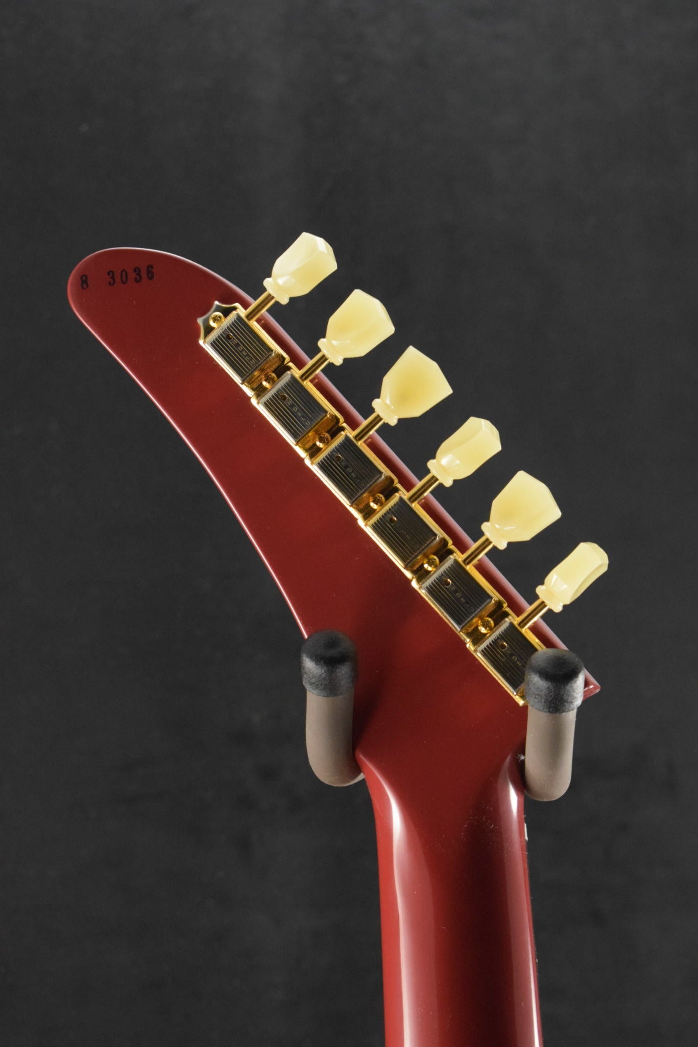 Gibson Custom Shop 1958 Korina Explorer VOS Cardinal Red Gold Hardware