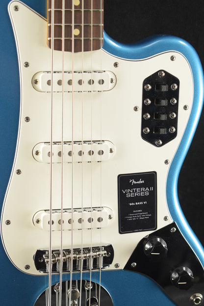 Fender Vintera II '60s Bass VI Lake Placid Blue Rosewood Fingerboard