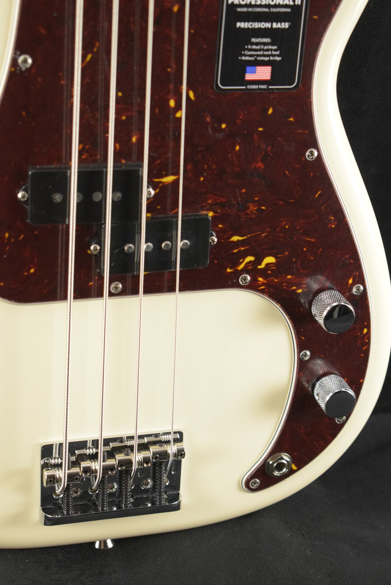 Fender American Professional II Precision Bass Olympic White Rosewood Fingerboard