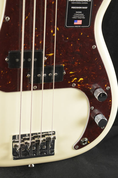 Fender American Professional II Precision Bass Olympic White Rosewood Fingerboard