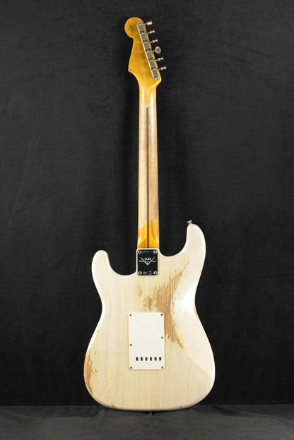 Fender 1957 Stratocaster Heavy Relic Aged White Blonde 1-Piece Rift Sawn Maple Neck Fingerboard
