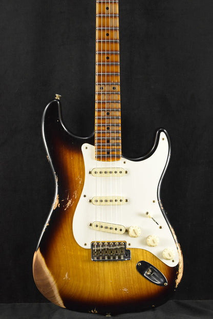 Fender 1957 Stratocaster Heavy Relic Aged 2-Color Sunburst 1-Piece Rift Sawn Maple Neck Fingerboard
