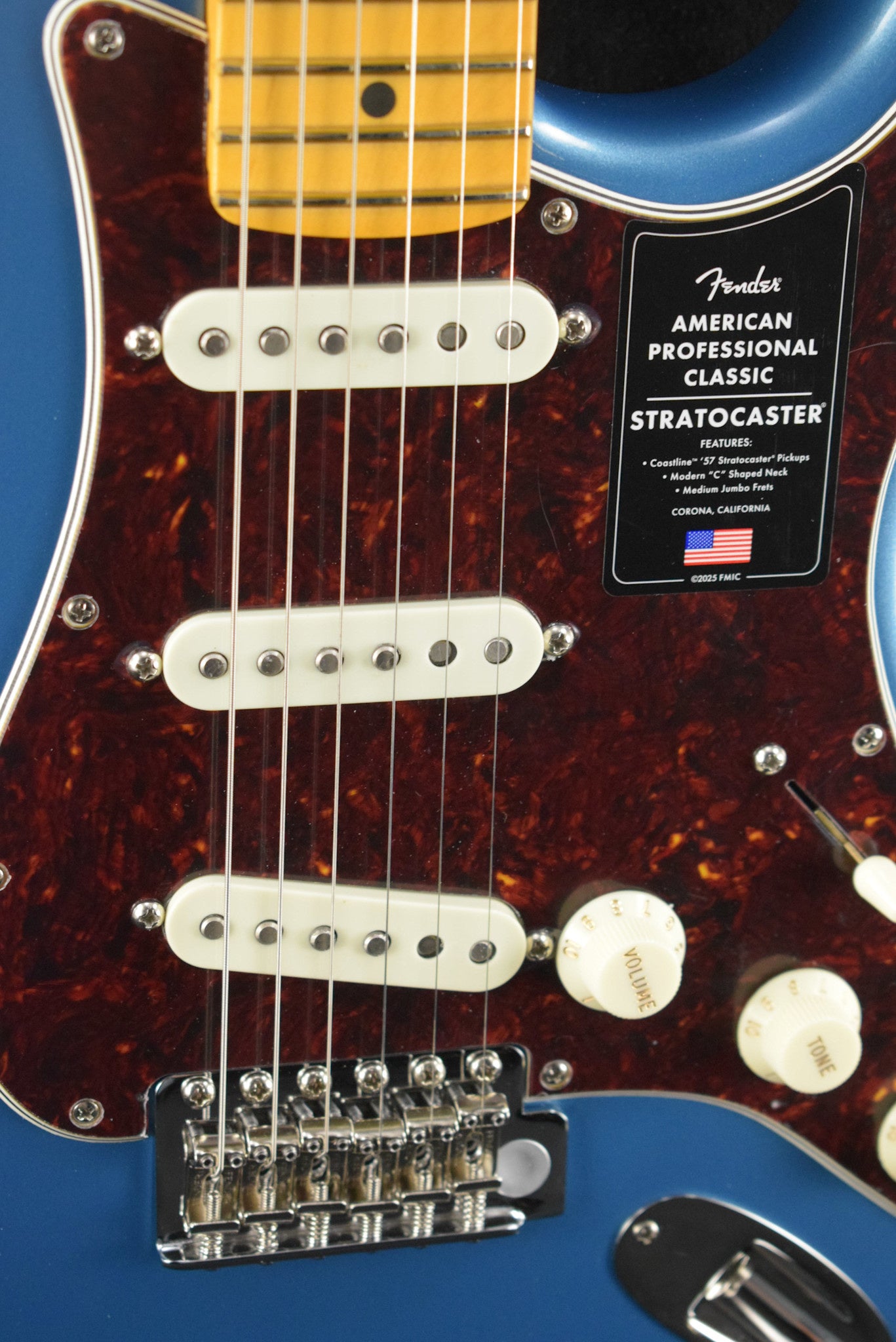 Fender American Professional Classic Stratocaster Faded Lake Placid Blue Maple Fingerboard