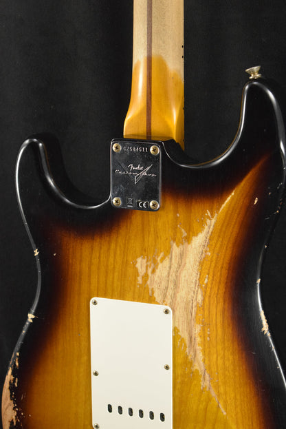 Fender 1957 Stratocaster Heavy Relic Aged 2-Color Sunburst 1-Piece Rift Sawn Maple Neck Fingerboard