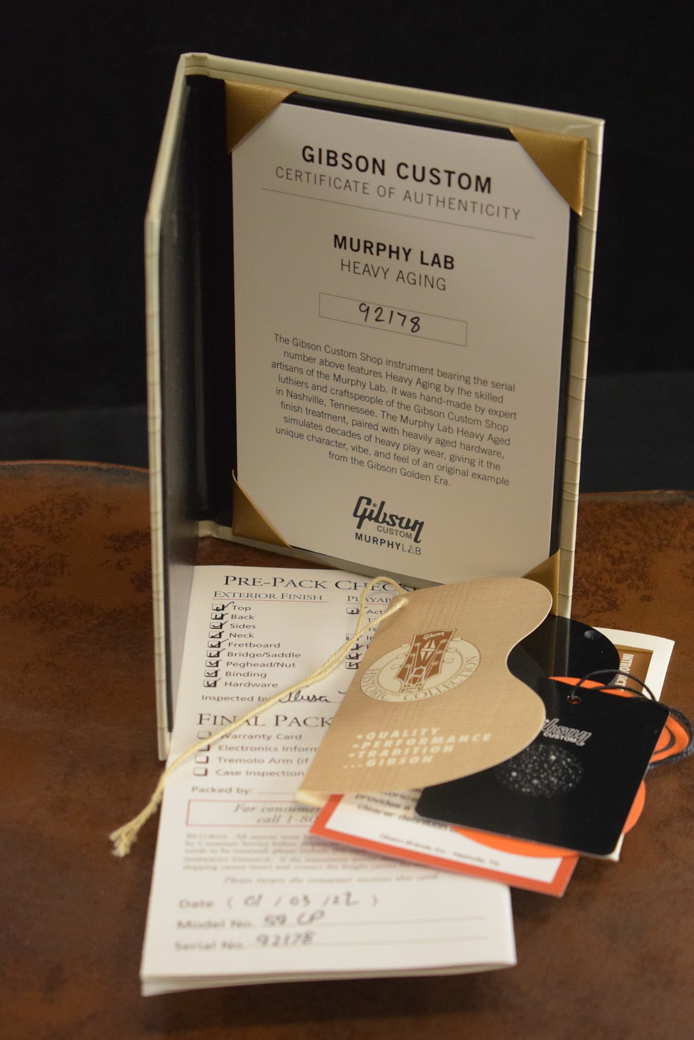 Gibson Murphy Lab 1959 Les Paul Standard Factory Burst Heavy Aged Fuller's Exclusive