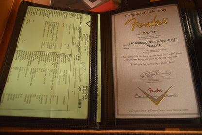 Fender Limited Edition 1964 Bobbed Telecaster Thinline Relic Aged Natural 3A Rosewood Fingerboard