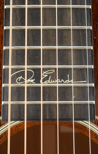 Santa Cruz Don Edwards Cowboy Singer OO Concert Mahogany/Mahogany