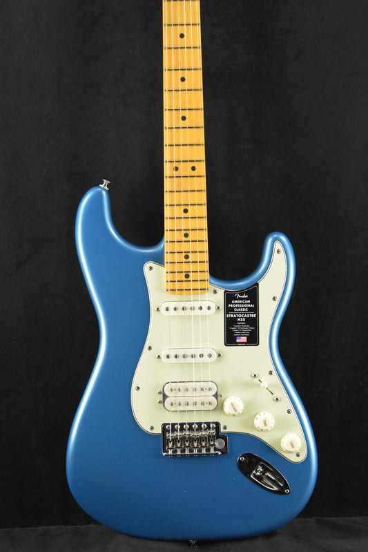 Fender American Professional Classic Stratocaster HSS Faded Lake Placid Blue Maple Fingerboard