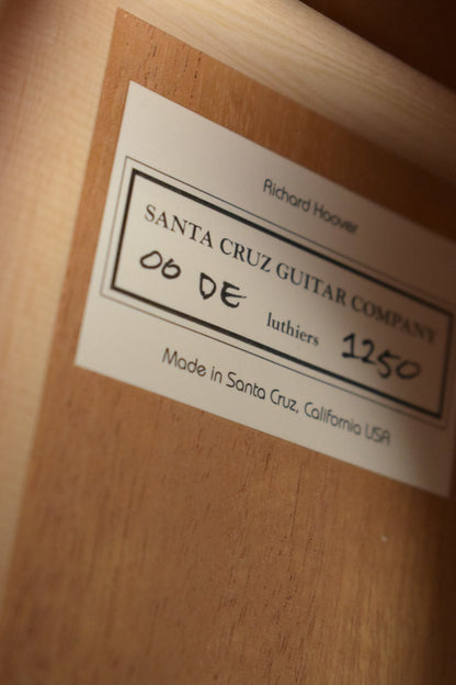 Santa Cruz Don Edwards Cowboy Singer OO Concert Mahogany/Mahogany