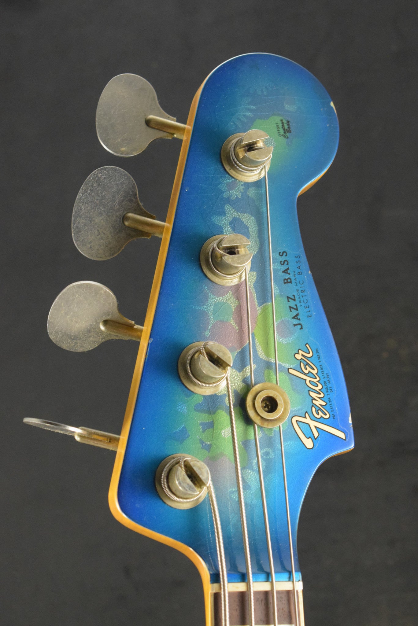 Fender Limited Edition Jazz Bass Relic Blue Flower 3A Rosewood Fingerboard