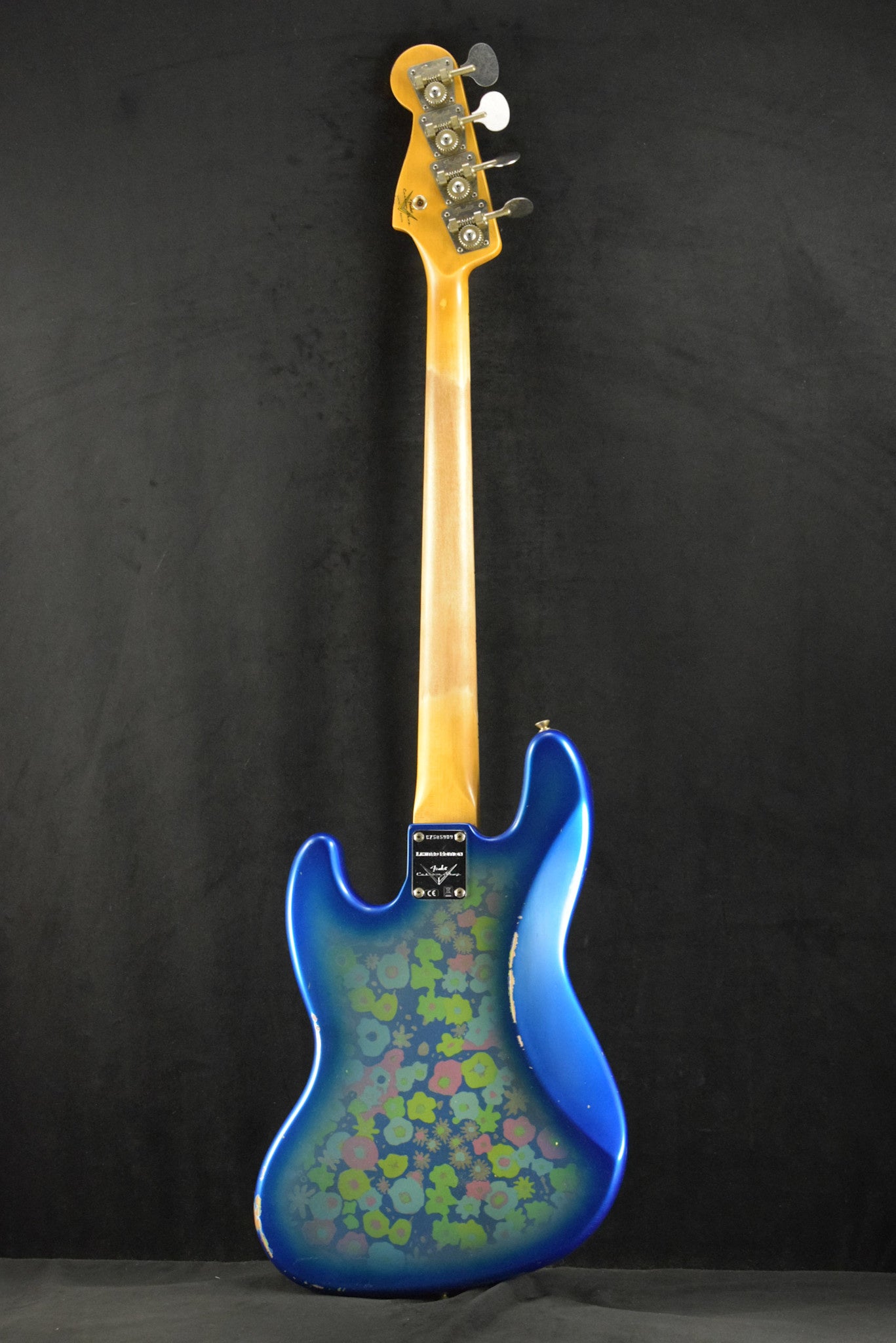 Fender Limited Edition Jazz Bass Relic Blue Flower 3A Rosewood Fingerboard