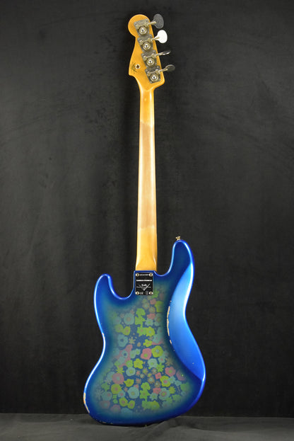 Fender Limited Edition Jazz Bass Relic Blue Flower 3A Rosewood Fingerboard