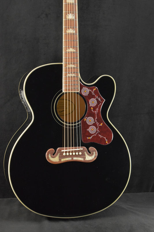 Epiphone J-200 EC Studio Solid Top Fishman Presys Black