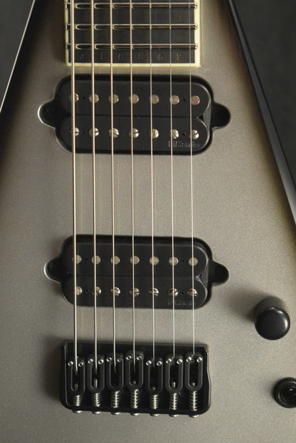 Jackson Custom Shop USA Special Edition King V 7 String Silverburst