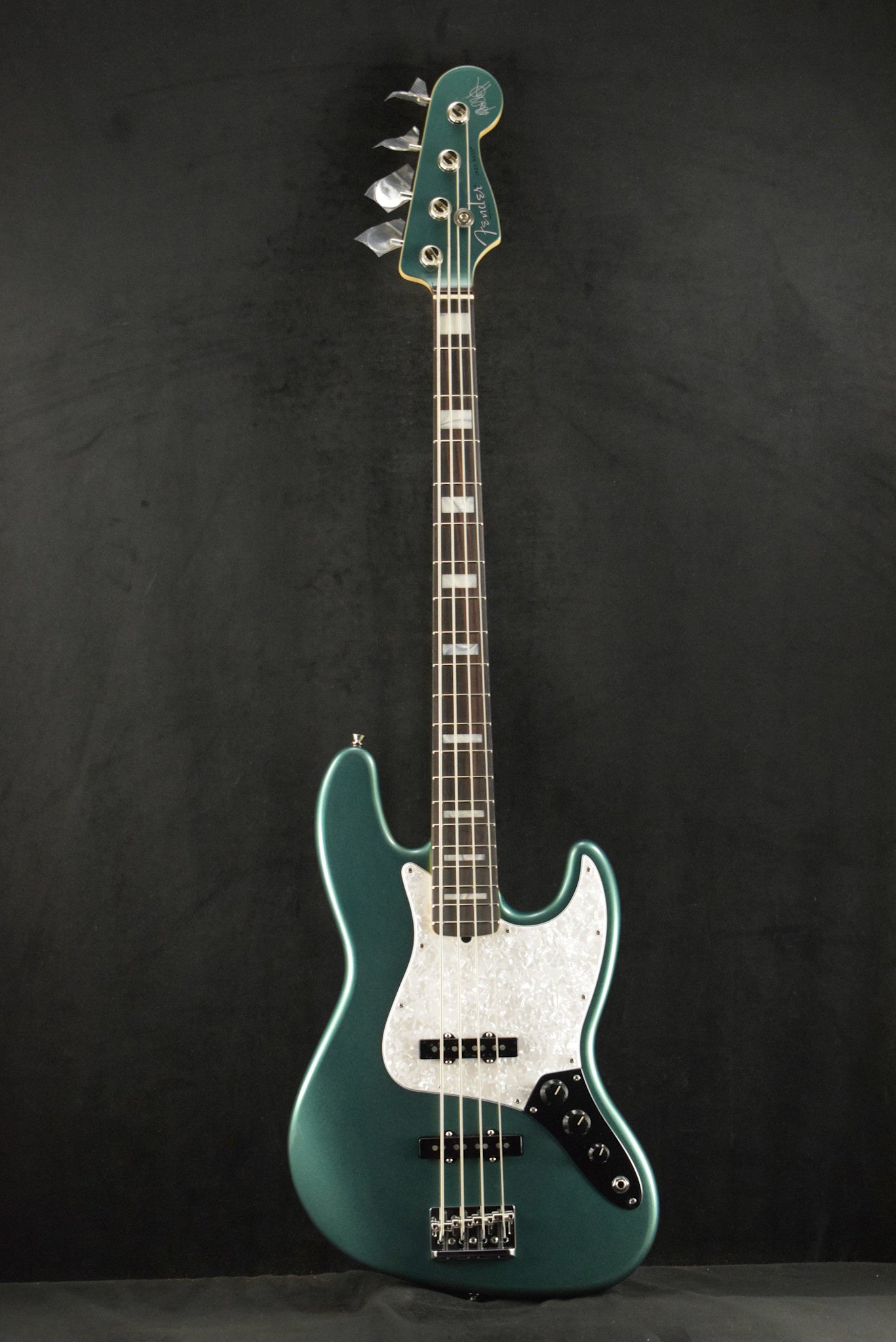 Fender Adam Clayton Jazz Bass Sherwood Green Metallic Rosewood Fingerboard