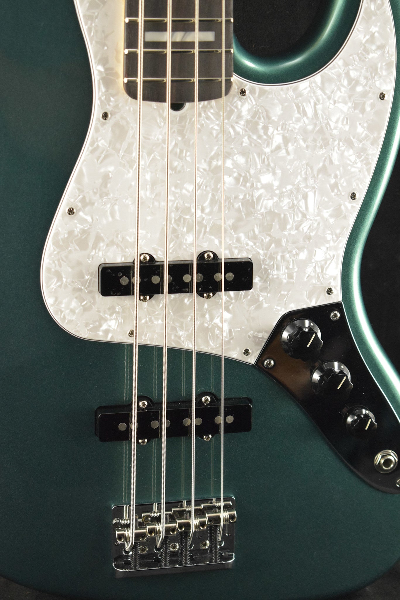 Fender Adam Clayton Jazz Bass Sherwood Green Metallic Rosewood Fingerboard