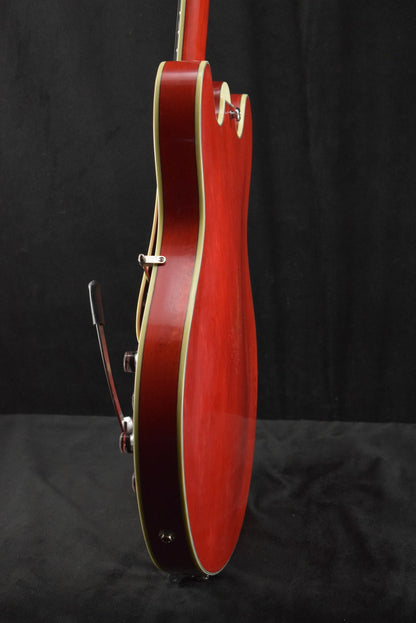 Eastman T64/V-RD Thinline Bigsby Antique Varnish Red Finish