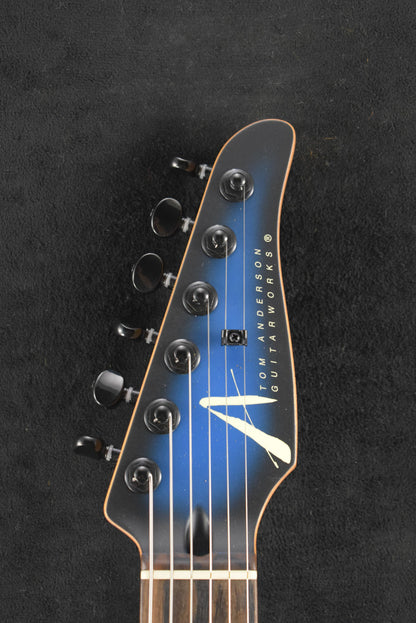 Tom Anderson Angel Player Satin Voodoo Blue to Black Burst