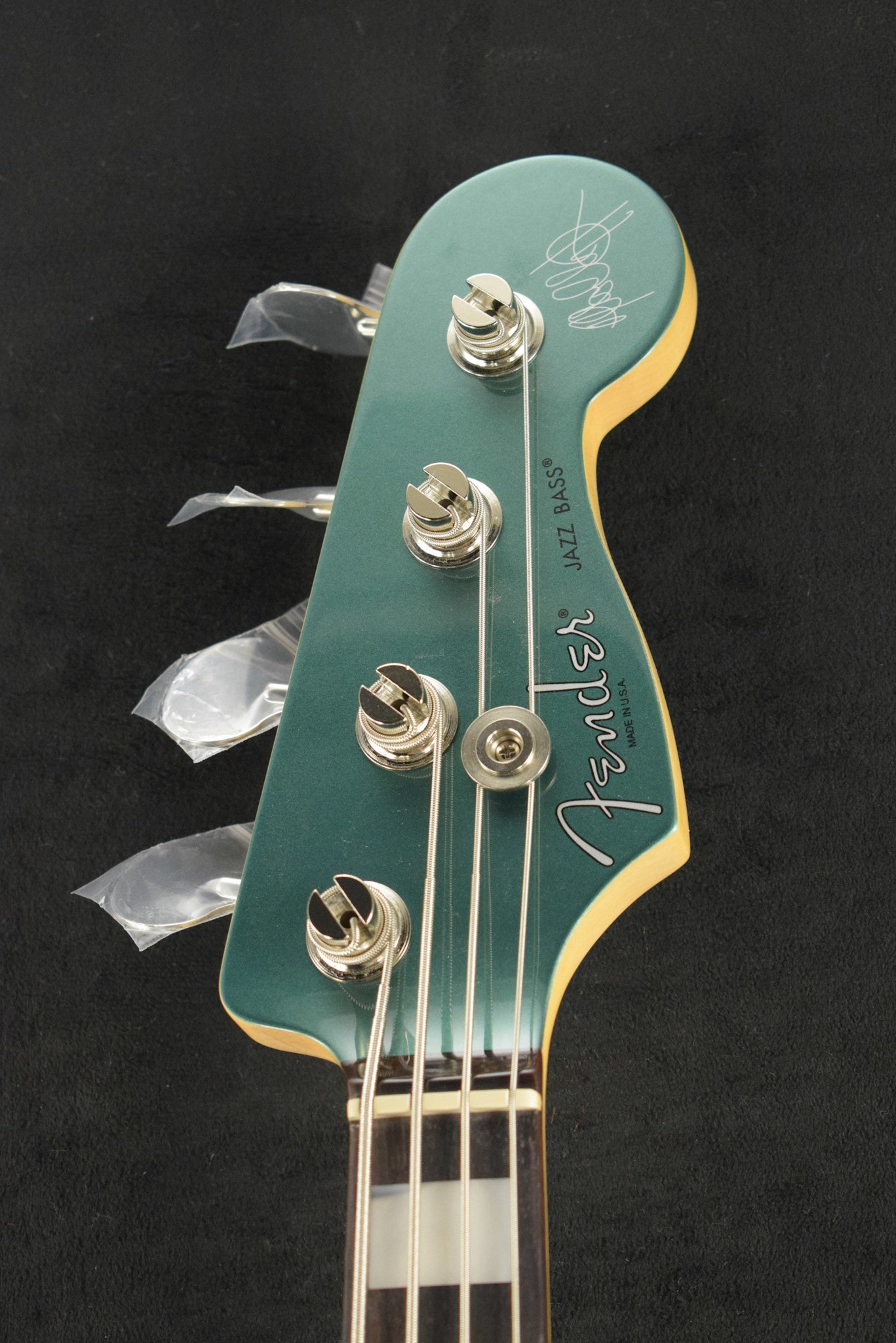 Fender Adam Clayton Jazz Bass Sherwood Green Metallic Rosewood Fingerboard