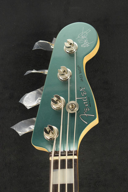 Fender Adam Clayton Jazz Bass Sherwood Green Metallic Rosewood Fingerboard