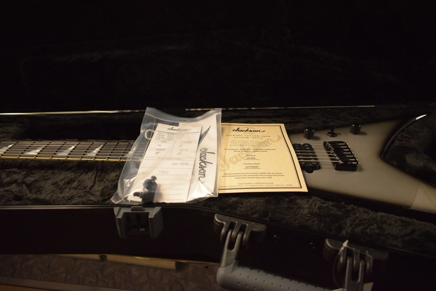 Jackson Custom Shop USA Special Edition King V 7 String Silverburst