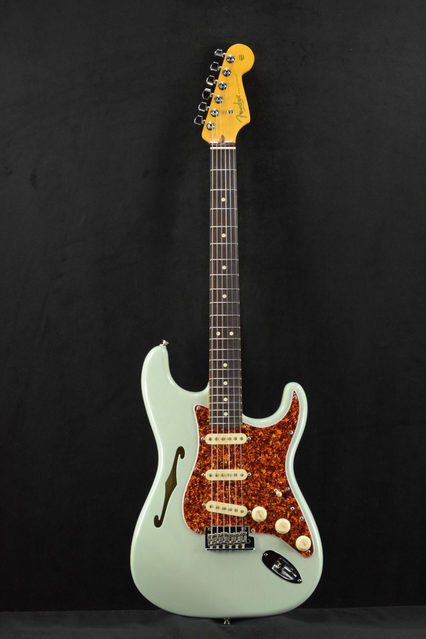 Fender American Professional II Stratocaster Thinline Transparent Surf Green Rosewood Fingerboard