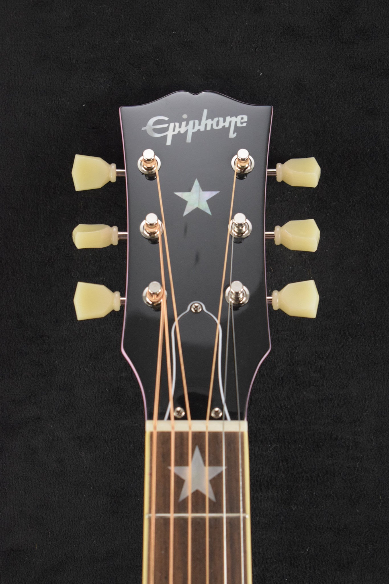 Epiphone IGC J-180 LS Long Scale Pink w/ Hardshell Case