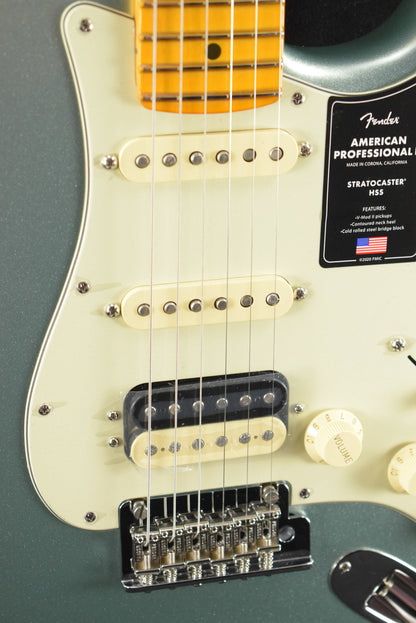 Fender American Professional II Stratocaster HSS Mystic Surf Green Maple Fingerboard