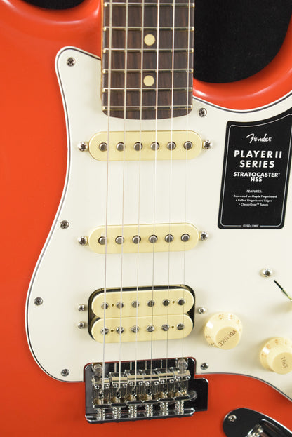 Fender Player II Stratocaster HSS Coral Red Rosewood Fingerboard