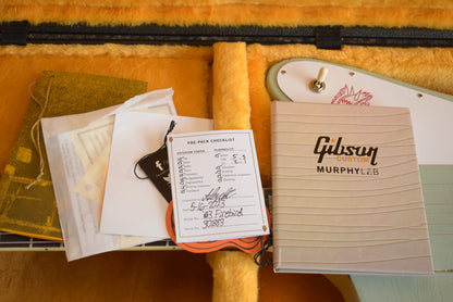 Gibson Murphy Lab 1963 Firebird V With Maestro Vibrola Antique Frost Blue Heavy Aged