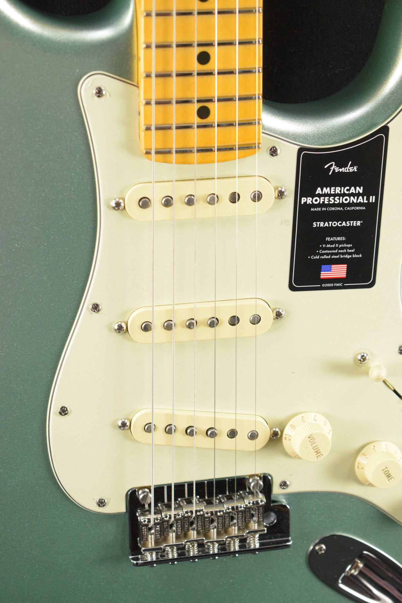 Fender American Professional II Stratocaster Mystic Surf Green Maple Fingerboard