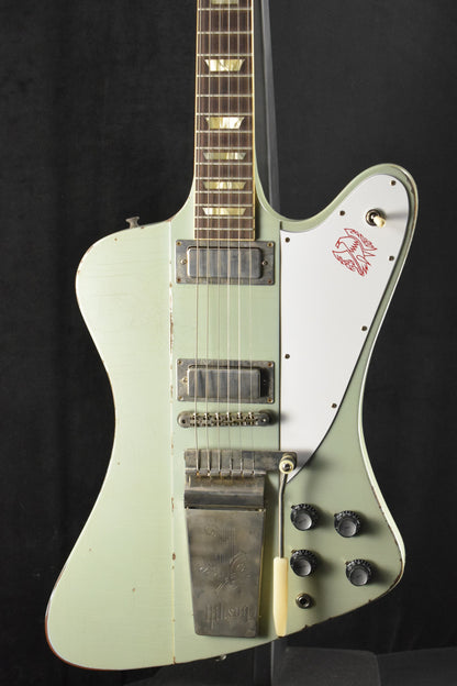 Gibson Murphy Lab 1963 Firebird V With Maestro Vibrola Antique Frost Blue Heavy Aged