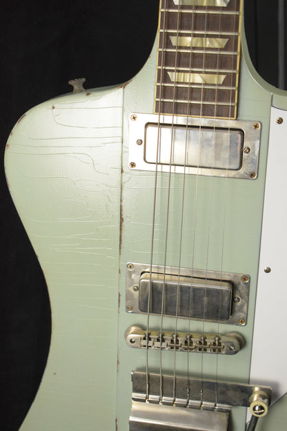 Gibson Murphy Lab 1963 Firebird V With Maestro Vibrola Antique Frost Blue Heavy Aged