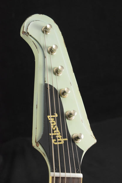 Gibson Murphy Lab 1963 Firebird V With Maestro Vibrola Antique Frost Blue Heavy Aged