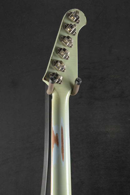 Gibson Murphy Lab 1963 Firebird V With Maestro Vibrola Antique Frost Blue Heavy Aged