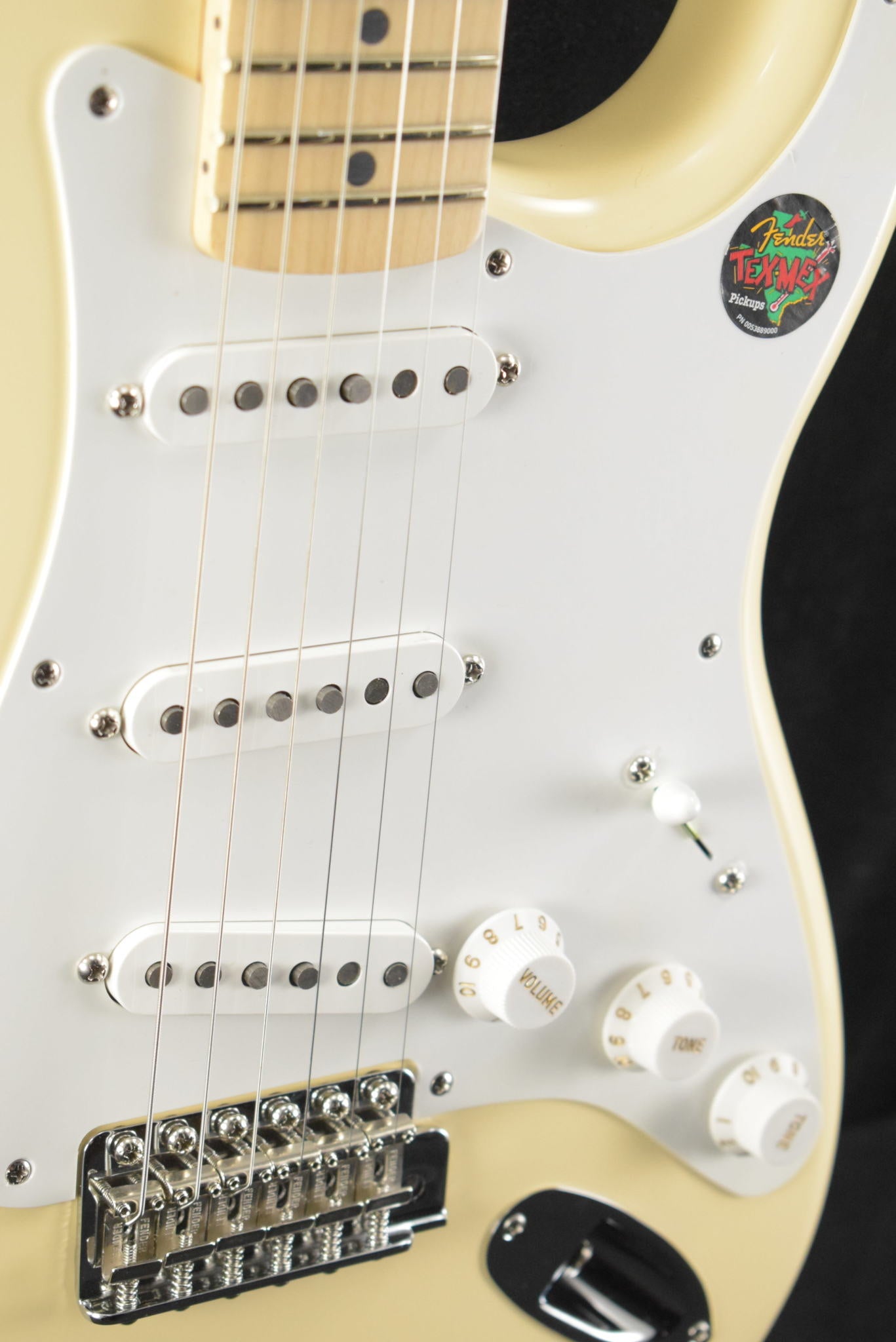 Fender Jimmie Vaughan Tex-Mex Strat Olympic White Maple Fingerboard