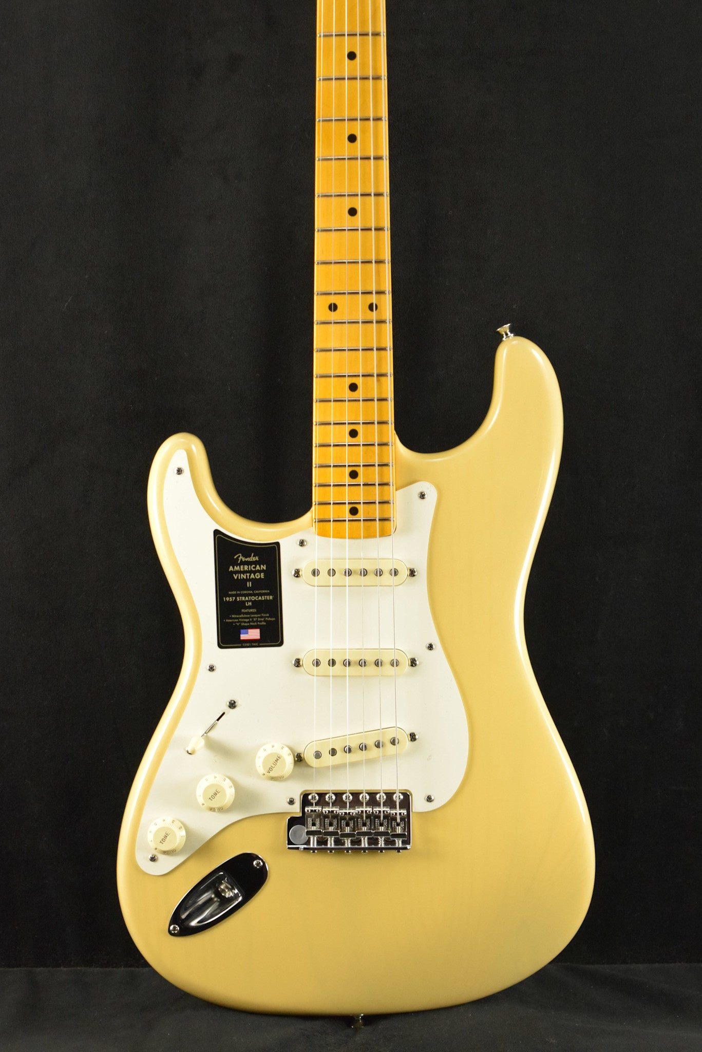 Fender American Vintage II 1957 Stratocaster Left-Hand Vintage Blonde Maple Fingerboard