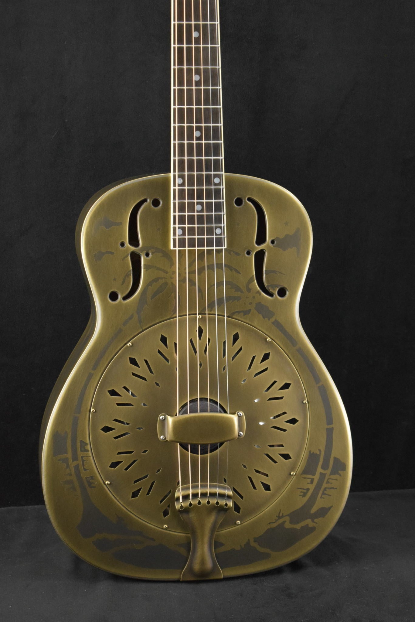 National Style O 14-Fret Antique Brass Weathered Finish