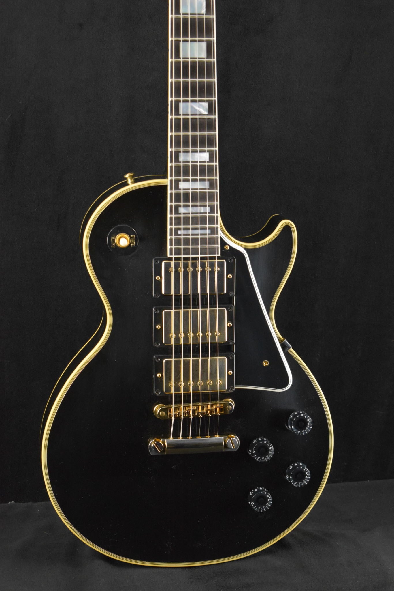 Gibson Custom Shop Les Paul Custom Chambered Body Slim Neck 3 Pickup Ebony VOS GH Fuller's Exclusive