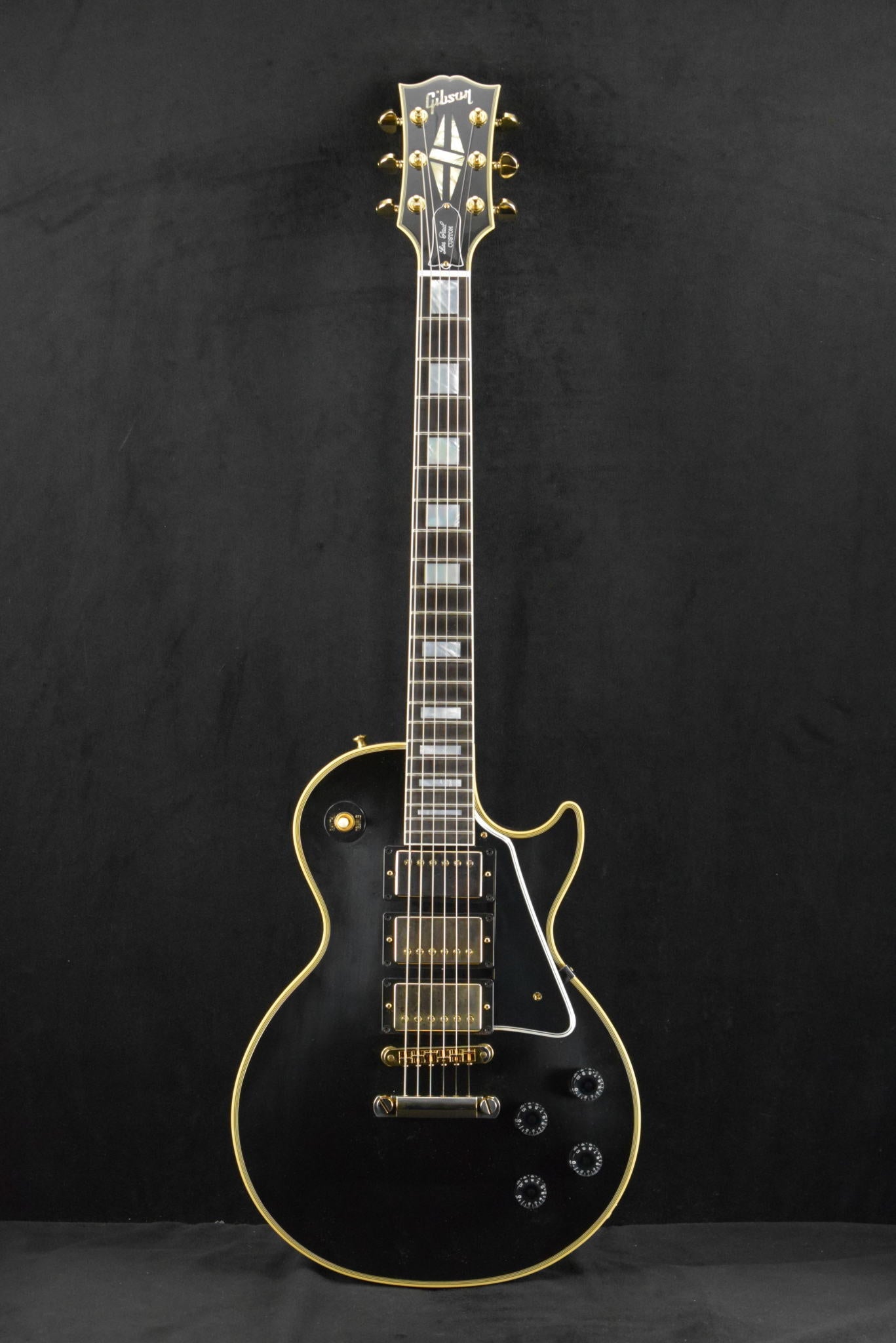 Gibson Custom Shop Les Paul Custom Chambered Body Slim Neck 3 Pickup Ebony VOS GH Fuller's Exclusive