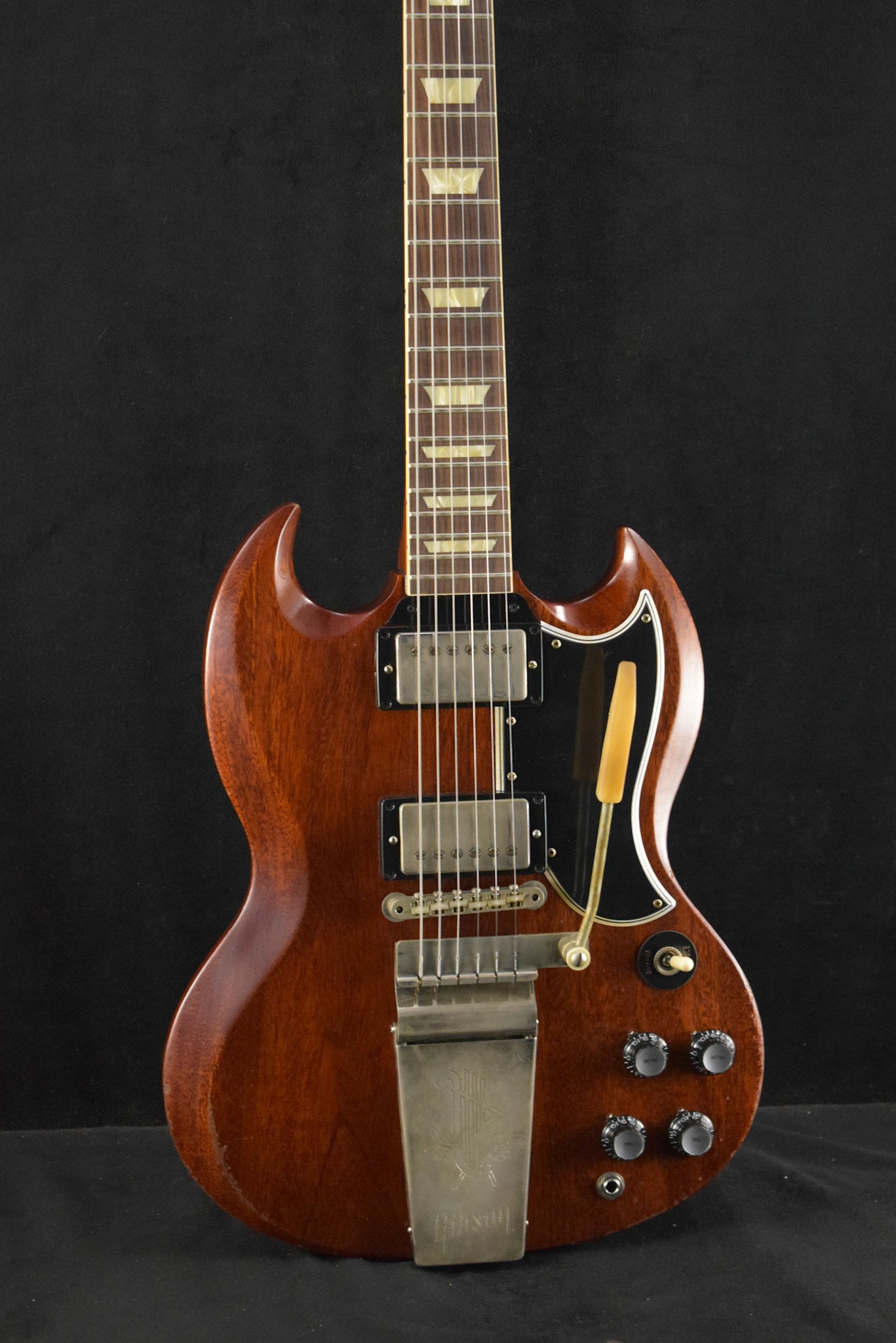 Gibson Murphy Lab 1964 SG Standard Reissue with Maestro Vibrola Faded Cherry Heavy Aged