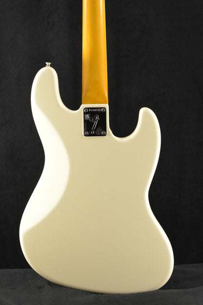 Fender American Vintage II 1966 Jazz Bass Left-Hand Olympic White Rosewood Fingerboard