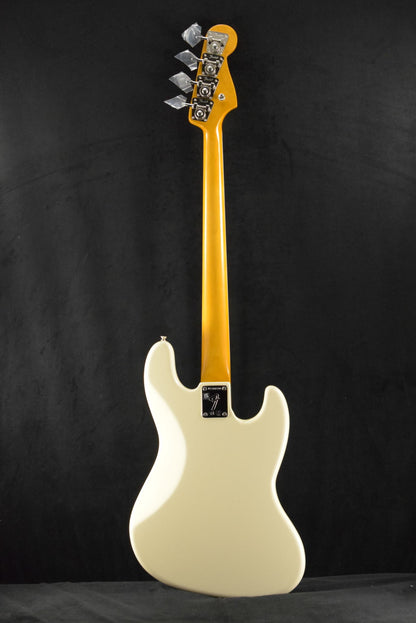 Fender American Vintage II 1966 Jazz Bass Left-Hand Olympic White Rosewood Fingerboard