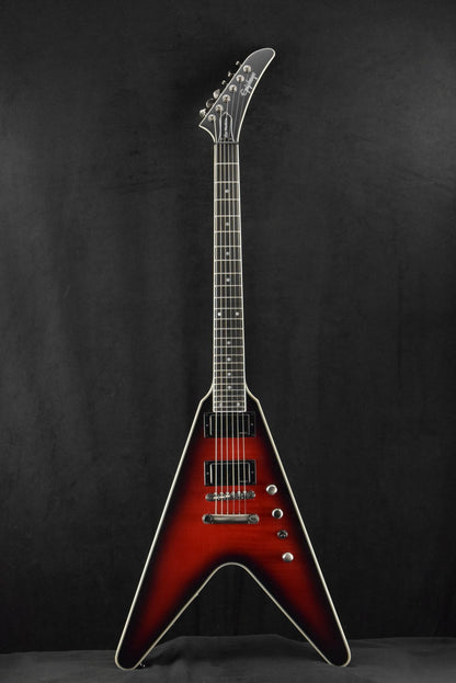 Epiphone Dave Mustaine Flying V Prophecy Aged Dark Red Burst