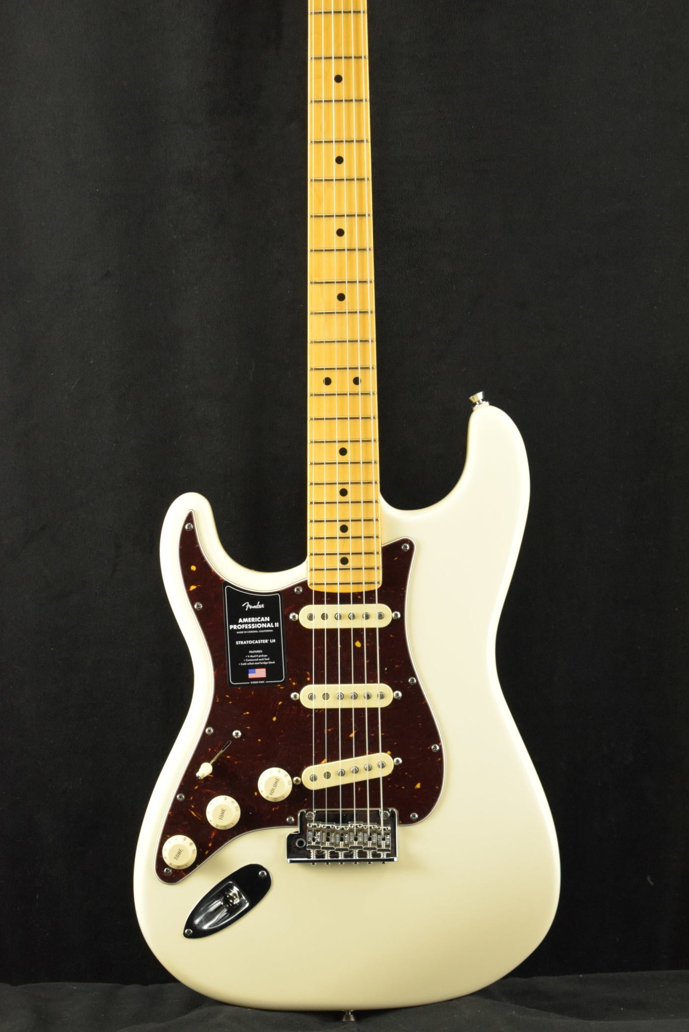Fender American Professional II Stratocaster Left-Hand Olympic White Maple Fingerboard