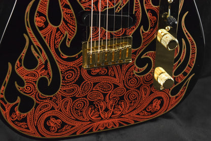 Fender James Burton Telecaster Red Paisley Flames Maple Fingerboard
