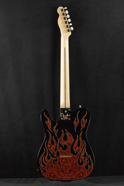 Fender James Burton Telecaster Red Paisley Flames Maple Fingerboard