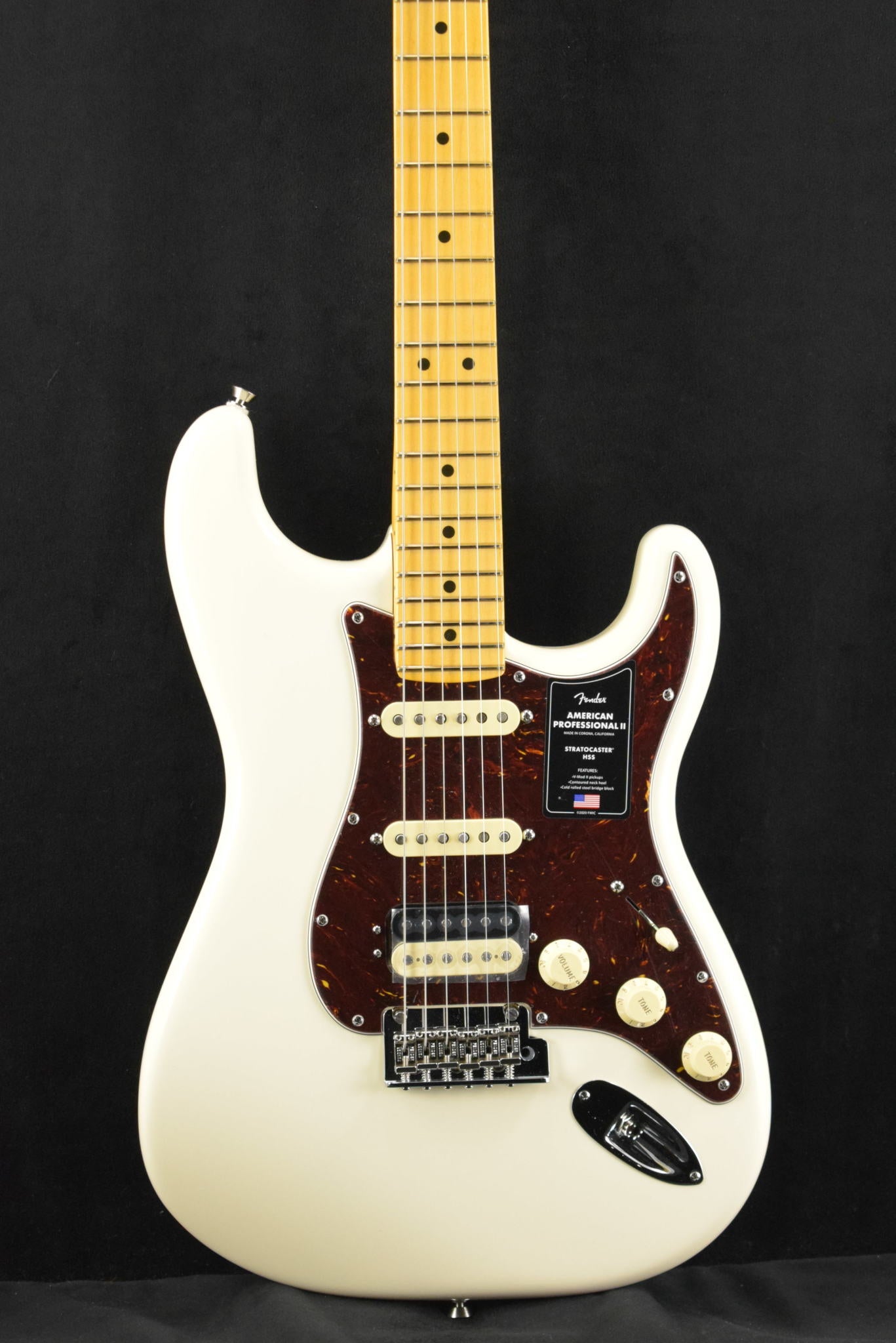Fender American Professional II Stratocaster HSS Olympic White Maple Fingerboard