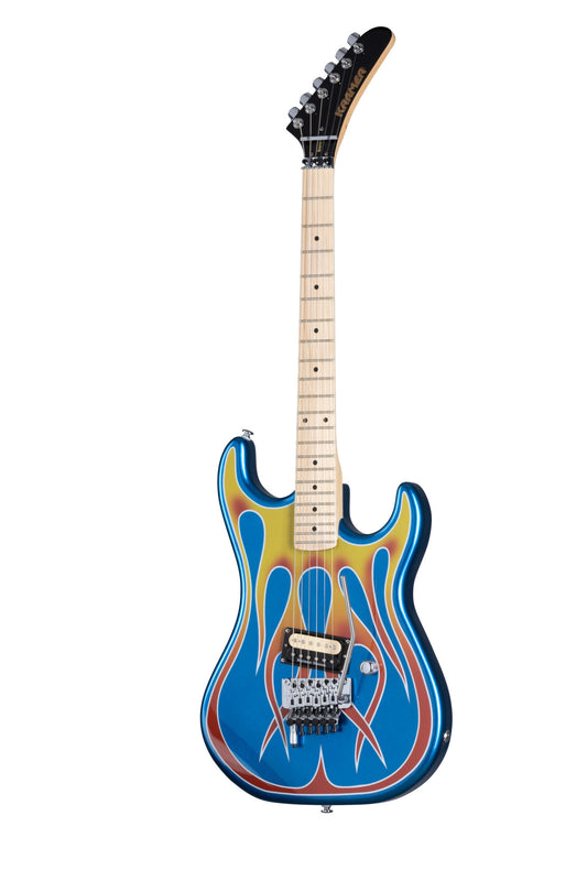 Kramer Baretta Hot Rod Blue Sparkle with Flames