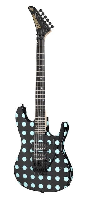 Kramer NightSwan Black with Blue Polka Dot